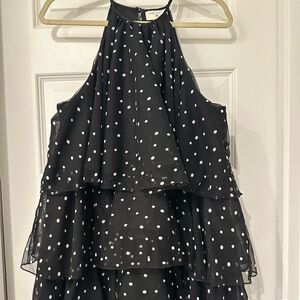 Kate Spade Target Black Dress with White Polka Dots